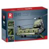 JUHANG TECHNOLOGY 88017 REOBRIX 33031 non  TRỰC THĂNG VẬN TẢI HẠNG TRUNG CH-47 CHINOOK bộ đồ chơi xếp lắp ráp ghép mô hình Military Army CH-47 TRANSPORT HELICOPTER CHINOOK Quân Sự Bộ Đội 1622 khối
