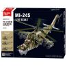 SLUBAN M38-B1137 B1137 1137 M38B1137 38-B1137 non  TRỰC THĂNG VẬN TẢI VŨ TRANG MI-24S tỷ lệ 1:30 bộ đồ chơi xếp lắp ráp ghép mô hình Military Army Quân Sự Bộ Đội 893 khối
