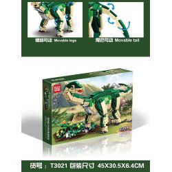 GAOMISI T3021 3021 non  BRACHIOSAURUS bộ đồ chơi xếp lắp ráp ghép mô hình Jurassic World DINOSAURS ARE COMING BRACHIOSAURUS Thế Giới Khủng Long 582 khối