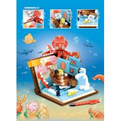 KUYU MOXING KY7069 7069 non  CUỘC PHIÊU LƯU TRÊN BIỂN TƯỞNG TƯỢNG bộ đồ chơi xếp lắp ráp ghép mô hình 554 khối