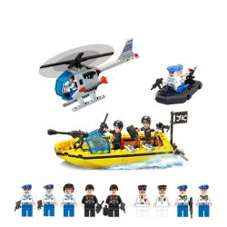 QMAN ENLIGHTEN KEEPPLEY 821 non  TÀU TÊN LỬA TUẦN DƯƠNG PHỐI HỢP TRỰC THĂNG CHỐNG NGẦM bộ đồ chơi xếp lắp ráp ghép mô hình Military Army COMBATZONES MISSILE CRUISER Quân Sự Bộ Đội 843 khối