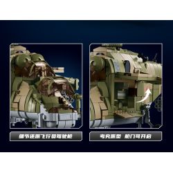 SLUBAN M38-B1137 B1137 1137 M38B1137 38-B1137 non  TRỰC THĂNG VẬN TẢI VŨ TRANG MI-24S tỷ lệ 1:30 bộ đồ chơi xếp lắp ráp ghép mô hình Military Army Quân Sự Bộ Đội 893 khối