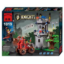 QMAN ENLIGHTEN KEEPPLEY 1019 non  TẤN CÔNG PHÁO ĐÀI TRONG RỪNG bộ đồ chơi xếp lắp ráp ghép mô hình Medieval Castle CASTLE KNIGHTS Chiến Tranh Trung Cổ 262 khối