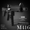 W3 non  SÚNG TRƯỜNG TẤN CÔNG M416 bộ đồ chơi xếp lắp ráp ghép mô hình Gun 1088 khối