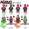 KORUIT KT1055 1055 XP non  8 NHÂN VẬT NHỎ NGƯỜI NHỆN bộ đồ chơi xếp lắp ráp ghép mô hình Spider-Man
