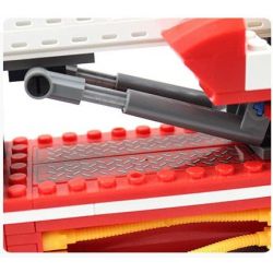 QMAN ENLIGHTEN KEEPPLEY 904 non  XE THANG CỨU HỎA bộ đồ chơi xếp lắp ráp ghép mô hình City FIRE RESCUE THREE BRIDGE ENGINES Thành Phố 364 khối