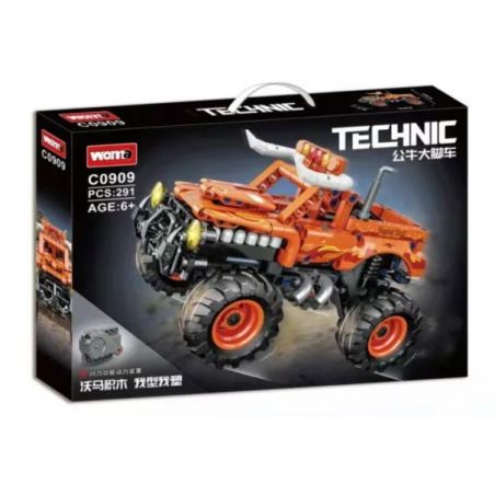 NOT  MONSTER JAM EL TORO LOCO 42135 BRICK 3426 WOMA C0909 0909 xếp lắp ráp ghép mô hình MONSTER JAM EL TORO LOCO CON BÒ ĐIÊN XE TẢI JAM™ LOCO™  Kỹ Thuật Công Nghệ Cao Mô Hình Phương Tiện 247 khối