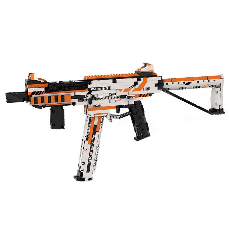 W1 W2 non  SÚNG TRƯỜNG TẤN CÔNG UMP45 bộ đồ chơi xếp lắp ráp ghép mô hình Gun 950 khối