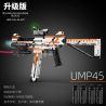 W1 W2 non  SÚNG TRƯỜNG TẤN CÔNG UMP45 bộ đồ chơi xếp lắp ráp ghép mô hình Gun 950 khối