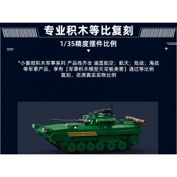 SLUBAN M38-B1136 B1136 1136 M38B1136 38-B1136 non  XE CHIẾN ĐẤU BỘ BINH BMP-2MS tỷ lệ 1:35 bộ đồ chơi xếp lắp ráp ghép mô hình Military Army Quân Sự Bộ Đội 738 khối