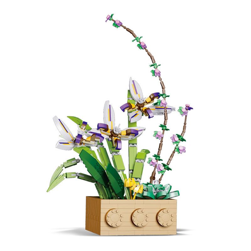 JIBONR G5011 5011 non  CÂY LAY ƠN bộ đồ chơi xếp lắp ráp ghép mô hình Flowers Hoa 1016 khối