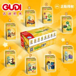 GUDI 60024 non  GÓI MINIFIGURE MÙA 2 bộ đồ chơi xếp lắp ráp ghép mô hình Plants Vs Zombies Hoa Quả Nổi Giận