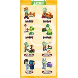 GUDI 60024 non  GÓI MINIFIGURE MÙA 2 bộ đồ chơi xếp lắp ráp ghép mô hình Plants Vs Zombies Hoa Quả Nổi Giận