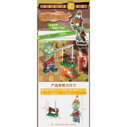 GUDI 60024 non  GÓI MINIFIGURE MÙA 2 bộ đồ chơi xếp lắp ráp ghép mô hình Plants Vs Zombies Hoa Quả Nổi Giận