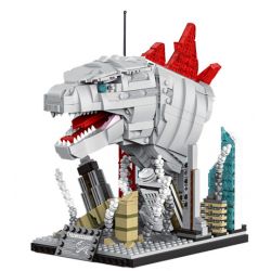 Decool 71004 Jisi 71004 non  QUÁI THÚ GOTHIC - ĐIÊU KHẮC ĐẦU bộ đồ chơi xếp lắp ráp ghép mô hình Creator Expert GOTH BEAT HEAD EAGLE Chuyên Gia Sáng Tạo 1182 khối