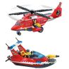 QMAN ENLIGHTEN KEEPPLEY 905 non  TRỰC THĂNG CÙNG THUYỀN CỨU HỎA GIÀN KHOAN DẦU bộ đồ chơi xếp lắp ráp ghép mô hình City FIRE RESCUE SEA TEAMS Thành Phố 402 khối