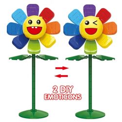 DK 3002 non  HOA MẶT TRỜI bộ đồ chơi xếp lắp ráp ghép mô hình BLOCKS SUN FLOWER 145 khối