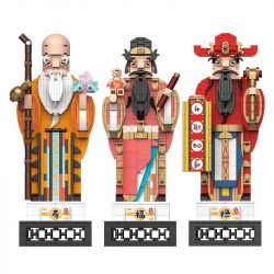 Decool 69006-1 69006-2 69006-3 69006 Jisi 69006-1 69006-2 69006-3 69006 non  PHÚC LỘC THỌ bộ đồ chơi xếp lắp ráp ghép mô hình Chinese Traditional Festivals Lễ Hội Cổ Truyền 1579 khối