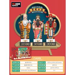 Decool 69006-1 69006-2 69006-3 69006 Jisi 69006-1 69006-2 69006-3 69006 non  PHÚC LỘC THỌ bộ đồ chơi xếp lắp ráp ghép mô hình Chinese Traditional Festivals Lễ Hội Cổ Truyền 1579 khối