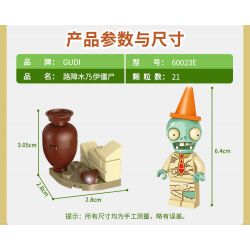 GUDI 60023 non  GÓI MINIFIGURE MÙA 1 bộ đồ chơi xếp lắp ráp ghép mô hình Plants Vs Zombies Hoa Quả Nổi Giận