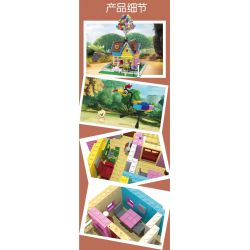 DK 3006 non  NHÀ BÓNG bộ đồ chơi xếp lắp ráp ghép mô hình Movie & Game BALLOON HOUSE Phim Và Trò Chơi 1887 khối