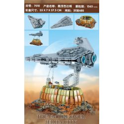 DK 7010 non  THÀNH PHỐ JEDDAH BỊ ĐÌNH CHỈ bộ đồ chơi xếp lắp ráp ghép mô hình Star Wars THE EMPIRE OVER JEDHA CITY Chiến Tranh Giữa Các Vì Sao 1563 khối