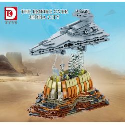 DK 7010 non  THÀNH PHỐ JEDDAH BỊ ĐÌNH CHỈ bộ đồ chơi xếp lắp ráp ghép mô hình Star Wars THE EMPIRE OVER JEDHA CITY Chiến Tranh Giữa Các Vì Sao 1563 khối