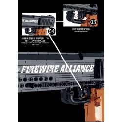 MorkModel 051008 Mork Model 051008 non  SÚNG LỤC MÔ HÌNH DESERT EAGLE bộ đồ chơi xếp lắp ráp ghép mô hình FIREWIRE ALLIANCE 555 khối