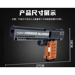MorkModel 051008 Mork Model 051008 non  SÚNG LỤC MÔ HÌNH DESERT EAGLE bộ đồ chơi xếp lắp ráp ghép mô hình FIREWIRE ALLIANCE 555 khối