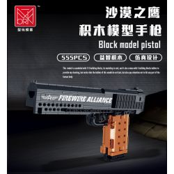 MorkModel 051008 Mork Model 051008 non  SÚNG LỤC MÔ HÌNH DESERT EAGLE bộ đồ chơi xếp lắp ráp ghép mô hình FIREWIRE ALLIANCE 555 khối