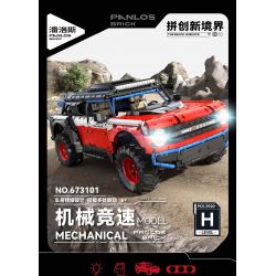 PanlosBrick 673101 Panlos Brick 673101 non  XE NGỰA ĐỊA HÌNH FORD tỷ lệ 1:8 bộ đồ chơi xếp lắp ráp ghép mô hình  FORD BRONCO Kỹ Thuật Công Nghệ Cao Mô Hình Phương Tiện 2920 khối