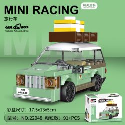 DECOOL 22048 non  XE KÉO MINI GA bộ đồ chơi xếp lắp ráp ghép mô hình Racers MINI RACING PACEMAKER Đua Tốc Độ 91 khối