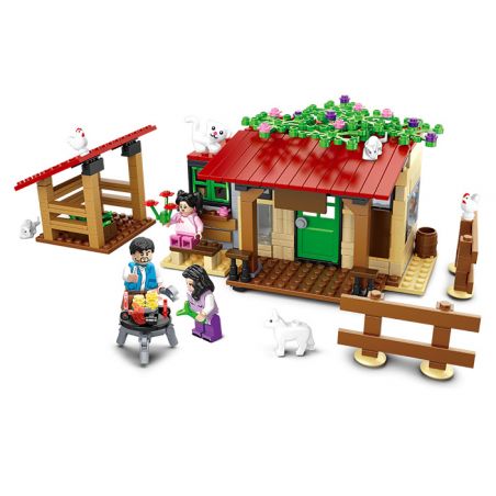 HENGTAI HT-6107 6107 HT6107 non  GIA ĐÌNH HẠNH PHÚC bộ đồ chơi xếp lắp ráp ghép mô hình HAPPY FAMILY 390 khối