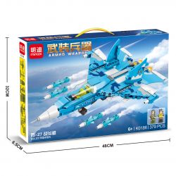 MINGDI K0186 0186 non  TIÊM KÍCH SU-27 bộ đồ chơi xếp lắp ráp ghép mô hình Military Army SU-27 FIGHTER Quân Sự Bộ Đội 379 khối