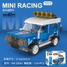 DECOOL 22041 non  XE KÉO MINI ĐỊA HÌNH BLUE WIND bộ đồ chơi xếp lắp ráp ghép mô hình Racers MINI RACING PACEMAKER Đua Tốc Độ 114 khối