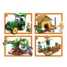 HENGTAI HT-6104 6104 HT6104 non  NÔNG TRẠI VUI VẺ 4 LOẠI MÁY KÉO CŨI GIẾNG BÙ NHÌN bộ đồ chơi xếp lắp ráp ghép mô hình City FUNING FARM Thành Phố 320 khối