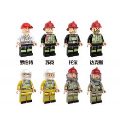 HENGTAI 6210 non  TRỤ SỞ CỨU HỎA DI ĐỘNG bộ đồ chơi xếp lắp ráp ghép mô hình 936 khối