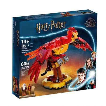 NOT  FAWKES DUMBLEDORE’S PHOENIX 76394 TANK 60137 xếp lắp ráp ghép mô hình HARRY POTTER PHƯỢNG HOÀNG FAWKES CỦA CỤ DUMBLEDORE Chú Bé Phù Thủy 597 khối