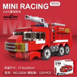 DECOOL 22034 non  XE KÉO MINI BÁO CHÁY 119 bộ đồ chơi xếp lắp ráp ghép mô hình Racers MINI RACING PACEMAKER Đua Tốc Độ 441 khối