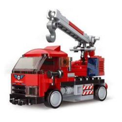 DECOOL 22030 non  XE KÉO LÙI CẦN CẨU CỨU HỎA bộ đồ chơi xếp lắp ráp ghép mô hình Racers MINI RACING PACEMAKER Đua Tốc Độ 104 khối