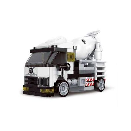 DECOOL 22029 non  XE KÉO LÙI TRỘN XI MĂNG bộ đồ chơi xếp lắp ráp ghép mô hình Racers MINI RACING PACEMAKER Đua Tốc Độ 124 khối