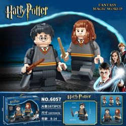 NOT  HARRY POTTER & HERMIONE GRANGER 76393 6057 TANK 60140 xếp lắp ráp ghép mô hình HARRY POTTER & HERMIONE GRANGER VÀ Chú Bé Phù Thủy 1673 khối