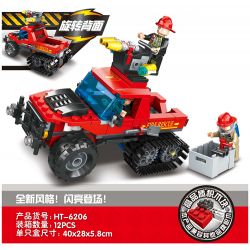 HENGTAI 6206 non  CỨU HỘ NỬA ĐƯỜNG RỪNG bộ đồ chơi xếp lắp ráp ghép mô hình 260 khối