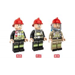 HENGTAI 6206 non  CỨU HỘ NỬA ĐƯỜNG RỪNG bộ đồ chơi xếp lắp ráp ghép mô hình 260 khối