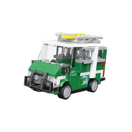 DECOOL 22044 non  XE KÉO MINI LƯỚT SÓNG bộ đồ chơi xếp lắp ráp ghép mô hình Racers MINI RACING PACEMAKER Đua Tốc Độ 119 khối