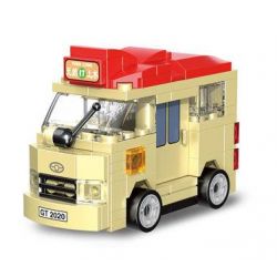 DECOOL 22025 non  XE BUÝT KÉO LÙI KAKI bộ đồ chơi xếp lắp ráp ghép mô hình Racers MINI RACING PACEMAKER Đua Tốc Độ 101 khối