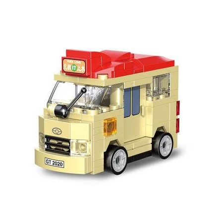 DECOOL 22025 non  XE BUÝT KÉO LÙI KAKI bộ đồ chơi xếp lắp ráp ghép mô hình Racers MINI RACING PACEMAKER Đua Tốc Độ 101 khối