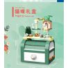 ZHEGAO 00288 non  HỘP QUÀ MÈO bộ đồ chơi xếp lắp ráp ghép mô hình Valentine's Day CAT BOX Lễ Tình Nhân 495 khối