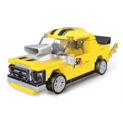 DECOOL 22022 non  XE KÉO LÙI CƠ BẮP MÀU VÀNG bộ đồ chơi xếp lắp ráp ghép mô hình Racers MINI RACING PACEMAKER Đua Tốc Độ 94 khối