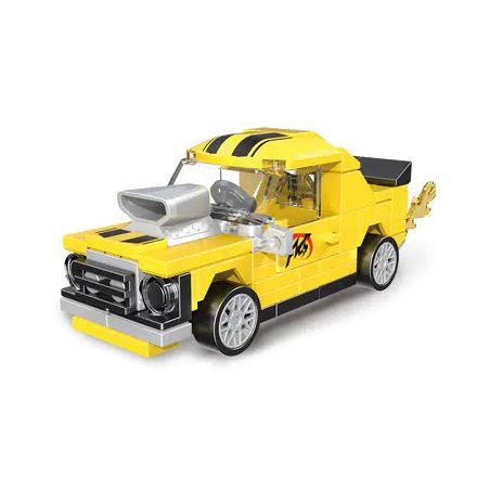 DECOOL 22022 non  XE KÉO LÙI CƠ BẮP MÀU VÀNG bộ đồ chơi xếp lắp ráp ghép mô hình Racers MINI RACING PACEMAKER Đua Tốc Độ 94 khối